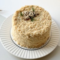 Торт "Наполеон с соленой карамелью" 
